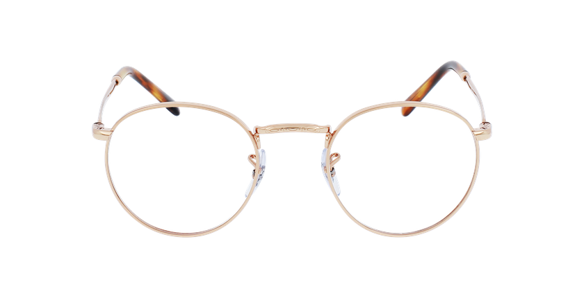 LUNETTES DE VUE NEW ROUND doré - Vue de face