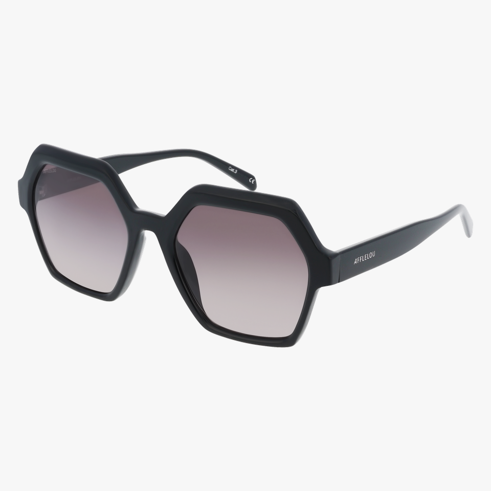 Lunettes de soleil femme DINA noir - Vue de face