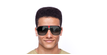 LUNETTES DE SOLEIL homme 33 noir - Vue de face