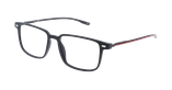 Lunettes de vue homme MAGIC243 noir/rouge - Vue de face