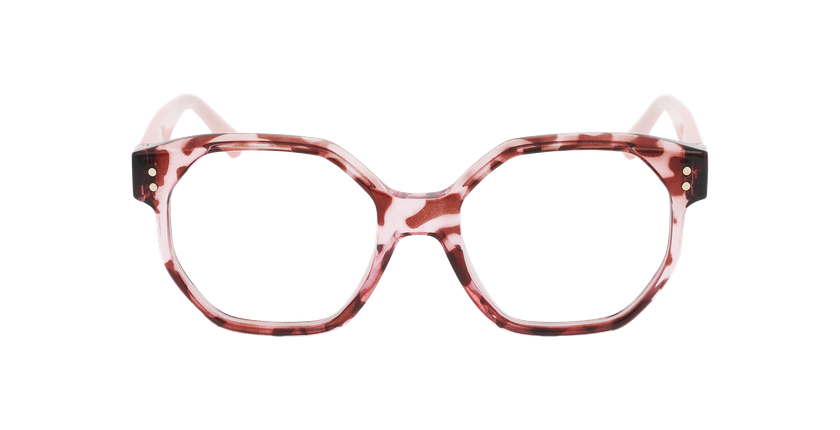 Lunettes de vue enfant TALIA écaille/rose - Vue de face