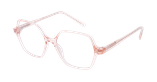 Lunettes de vue femme RZERO43 rose/dorée - Vue de face