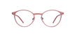LUNETTES DE VUE femme OXYGEN rose/argenté - Vue de face