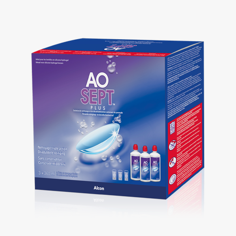 Aosept plus 3x360 ml Vue de face