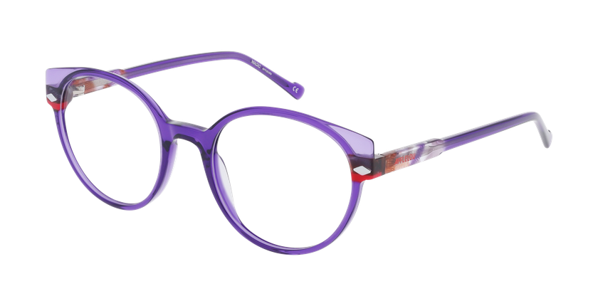 Lunettes de vue femme MAGIC281 violet/rose - Vue de face