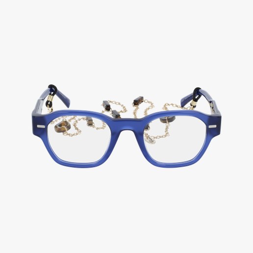 LUNETTES DE VUE femme AUTHENTIQUE bleu/violet Vue de face