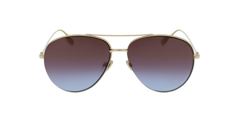 LUNETTES DE SOLEIL femme DIORSOCIETY3 doré/écaille - Vue de face