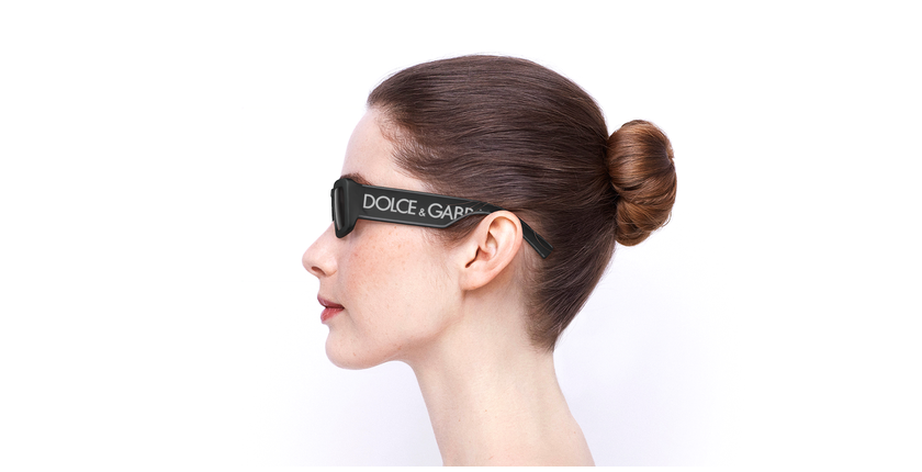 LUNETTES DE SOLEIL femme DG6187 noir - Vue de face
