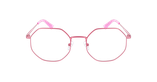 Lunettes de vue femme RZERO40 rose/dorée - Vue de face
