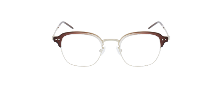 LUNETTES DE VUE MAGIC 200 marron/doré - Vue de face