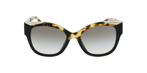 LUNETTES DE SOLEIL femme 0PR 02WS noir/écaille Vue de face