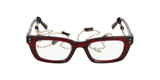 LUNETTES DE VUE femme CREATIVE rouge marbré