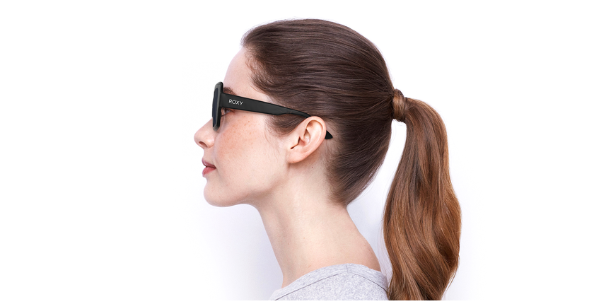 LUNETTES DE SOLEIL femme MOKAITE noir - Vue de côté