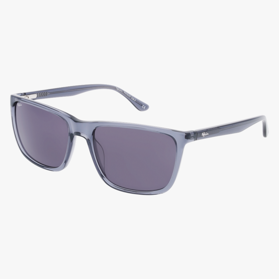 Lunettes de soleil homme ELIOT blanc/gris - Vue de face