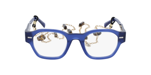 LUNETTES DE VUE femme AUTHENTIQUE bleu/violet Vue de face