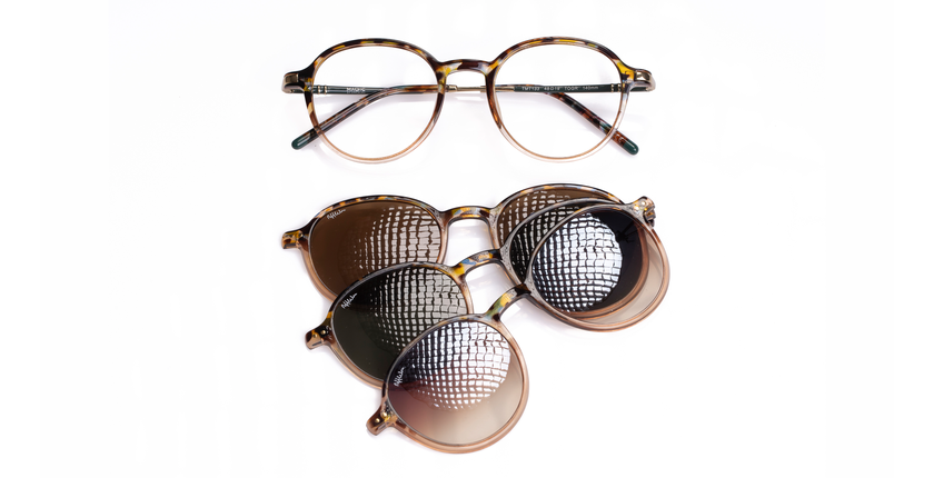 LUNETTES DE VUE homme MAGIC 133 écaille/vert - Vue de face