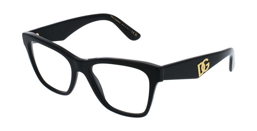 Lunettes de vue femme DG3374 noir - Vue de face