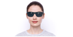 LUNETTES DE SOLEIL PREMIER M EV1072 bleu - Vue de face