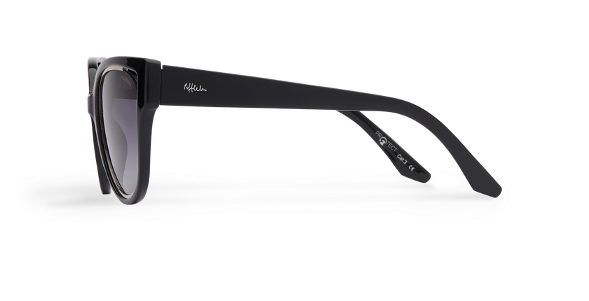 LUNETTES DE SOLEIL femme MAHEA POLARIZED noir/argenté - Vue de côté