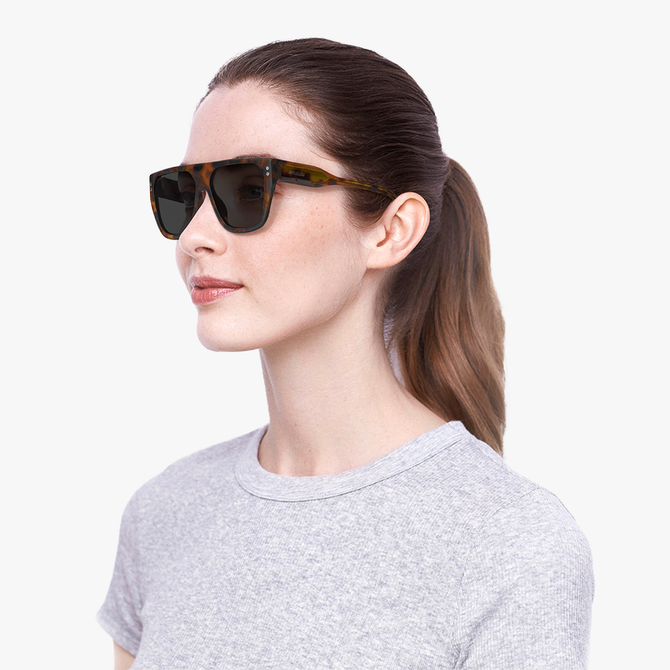 Lunettes de soleil SUBTIL écaille - Vue de face