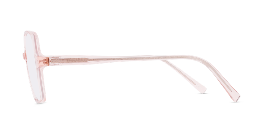Lunettes de vue femme RZERO43 rose/dorée - Vue de face