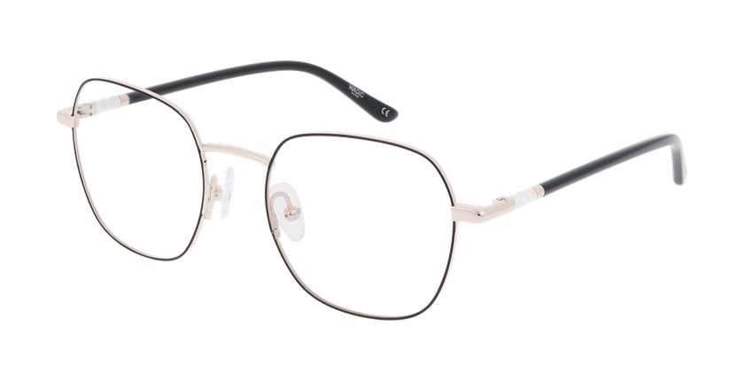 Lunettes de vue femme MAGIC 319 noir/dorée - Vue de face