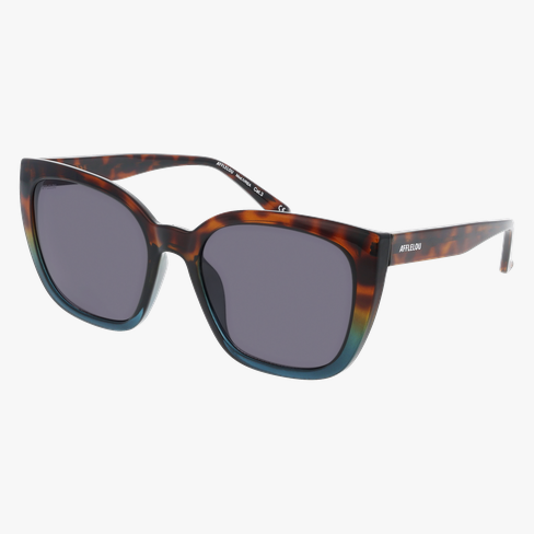 Lunettes de soleil femme IVREA écaille/bleu