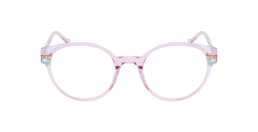 Lunettes de vue femme MAGIC281 rose - Vue de face