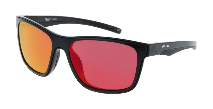 Lunettes de soleil homme MAGIC SUNNY PALAOS noir - Vue de face