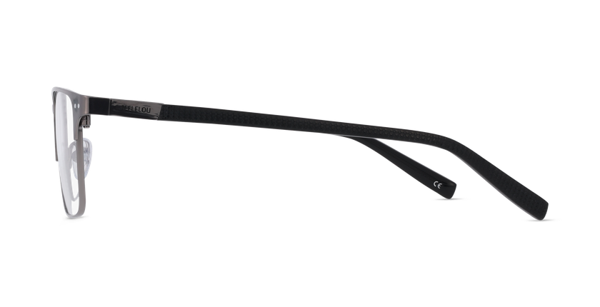 Lunettes de vue homme BAPTISTE noir/gris - Vue de face