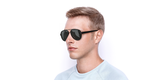 LUNETTES DE SOLEIL homme GG0447S noir - vue de 3/4