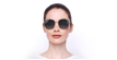 LUNETTES DE SOLEIL femme BA5010S doré - Vue de face
