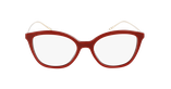 Lunettes de vue femme 0PR 11VV rouge - Vue de face