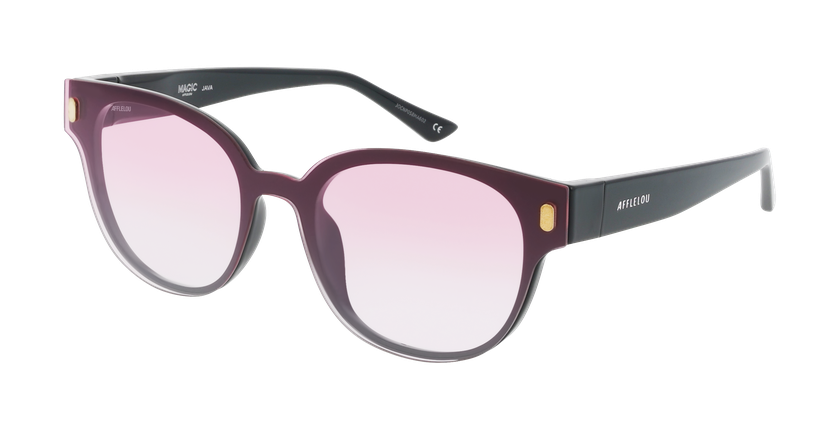 Lunettes de soleil femme MAGIC SUNNY JAVA noir - Vue de face