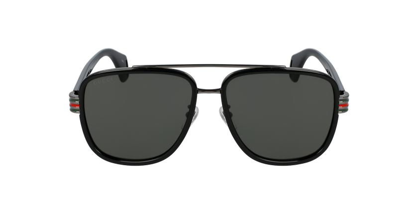 LUNETTES DE SOLEIL homme GG0448S noir - Vue de face
