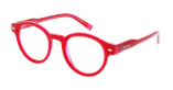 Lunettes de vue femme CARACTÈRES DISCRÈTE rouge/rose - Vue de face