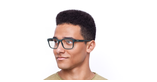 Lunettes de vue homme L2895 bleu - Vue de 3/4