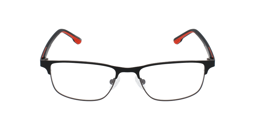 Lunettes de vue homme AYDAN noir/rouge - Vue de face