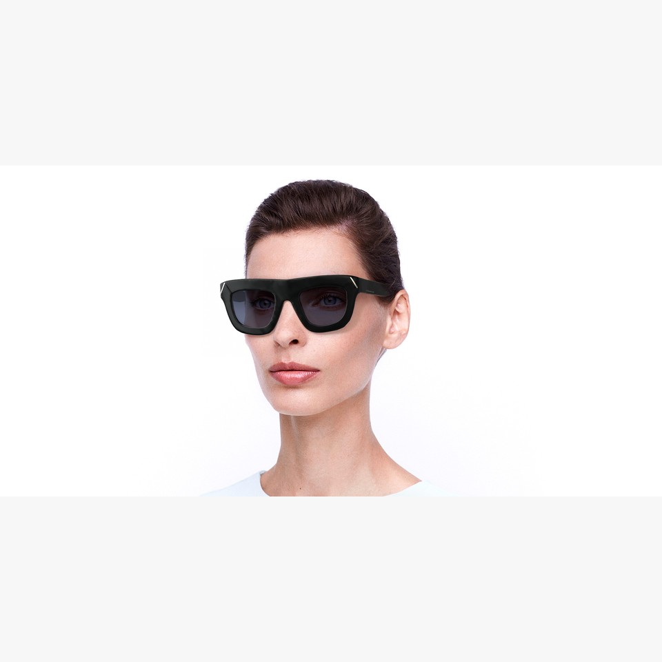 Lunettes de soleil femme VB642S noir - Vue de 3/4
