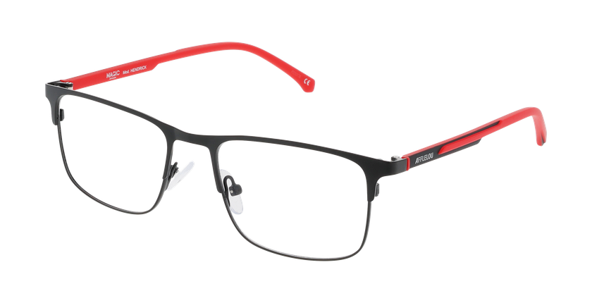 Lunettes de vue homme HENDRICK noir - Vue de face