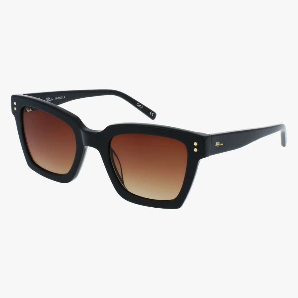 Lunettes de soleil femme KEYLA noir - Vue de face