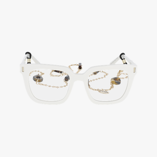 LUNETTES DE VUE femme REVEUSE blanc Vue de face