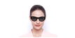 LUNETTES DE SOLEIL femme SLM94 noir - Vue de face