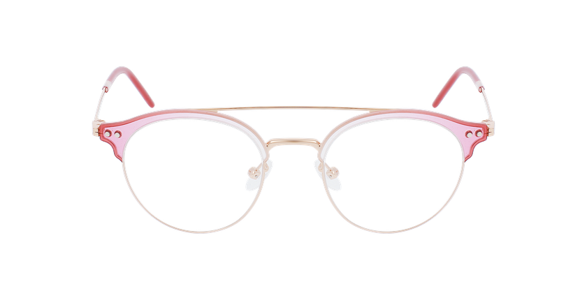 Lunettes de vue femme MAGIC 199 rose/dorée - Vue de face