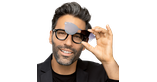 Lunettes de vue homme CARACTÈRES OPTIMISTE noir - Vue de face