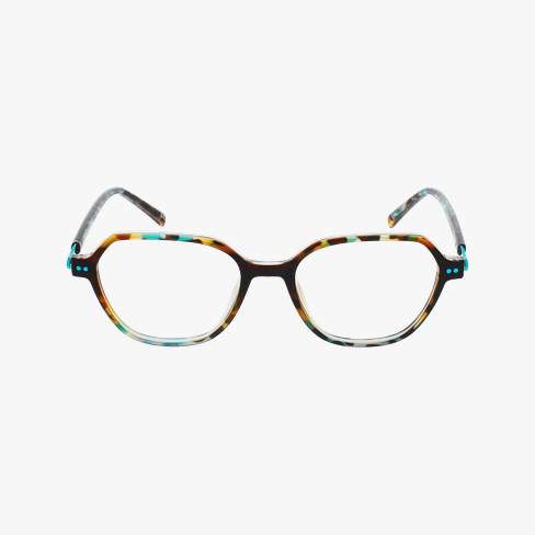 Lunettes de vue femme ARMELLE écaille bleu/bleu Vue de face