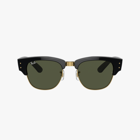 Lunettes de soleil Mega Clubmaster RB0316S noir Vue de face