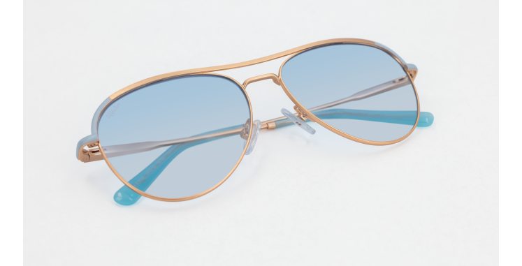 LUNETTES DE VUE femme ANELIE doré/bleu