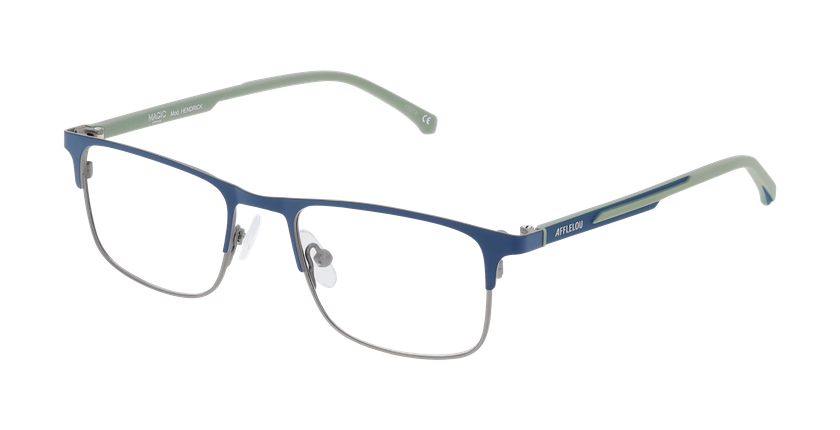 Lunettes de vue homme HENDRICK bleu - Vue de face