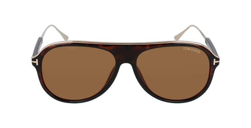 LUNETTES DE SOLEIL homme NICHOLAI écaille - Vue de face